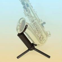 Foldable Alto Saxophone Stand - Portable And Compact Tenor Saxophone Stand With Adjustable Height Construction - Perfect For The Busy Musician