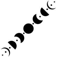 Mystical Witch & Moon Phase Vinyl Car Decal - Starry Rear Glass Banner, Self-Adhesive Exterior Accessory - 11.87*1.57in - View 16