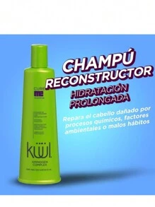KÜÜL - Cure Me Shampoo VERDE Reparador 300 ml, Reconstructur del Cabello, con Hidratación Prolongada, para Cabello Dañado o Extra Procesado, Repara y Reconstruye, Cabello Fuerte, Sano e Hidratado - Verde - Ver 3