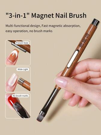 annies Esmalte magnético 3 em 1 para unhas olho de gato, gel de cura UV/LED de qualidade profissional com pincel sem manchas, ideal para uso profissional.