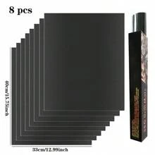 2/4/6 Stück 40 x 33 cm Backmatten, wiederverwend- und antihaftbeschichtet, ofensicher und hitzebeständig für Grill, einfach zu reinigende Back- und Grillmatten, Küchenhelfer