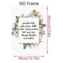 1 Pc Personalized Customized Photos On Canvas With DIY Wood Frame,Gifts For Valentine's Day,Custom Photos For Your Lover,Family,Friends And Pets,Dogs,Cats,Big Size Home Decor Birthday Graduation