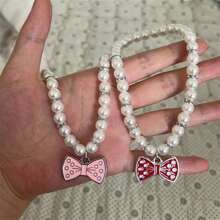 Customized Elegant Faux Pearl Pet Necklace, Personalize With Your Pet's Name, Unique And Adorable Pet Necklace For Cats And Dogs