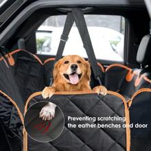 Dog Car Seat Cover, Dog Hammock For Car Back Seat, Car Dog Bed With Mesh Window And Storage Pocket, Waterproof, Nonslip, Scratchproof Dog Seat Cover For Cars/Trucks/Suv (Black)