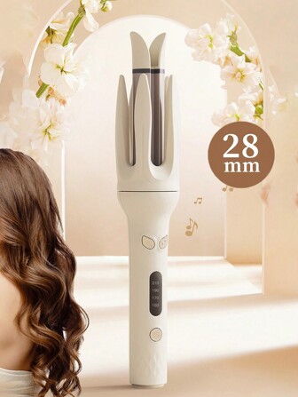 PinkSings 一键自动卷发器，带 28 毫米卷发筒、左右自动卷发棒，配备 4 种温度模式、负离子发生器、智能定时器和传感器、自动关闭功能，是最佳圣诞礼物