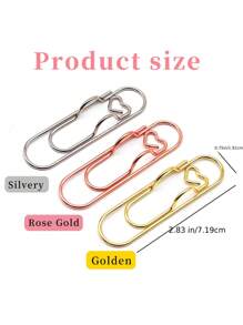 6PCS Multifunctional Metal Pen Clip Set - Clips For Journal Diary Accessories With Pen Buckle, Fixed Pen Holder, And Hanging Function - Ideal For Office School Supplies And Organization