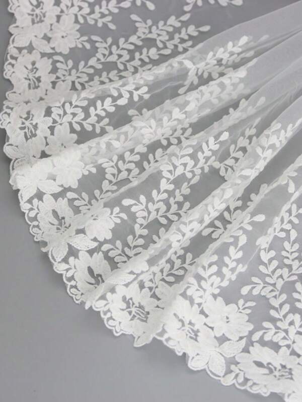 1 Yard/Pack Embroidered Lace, Clothing Accessory, Tabletop Decor, Curtain Decoration, Home Decor, DIY Hair Accessory & Dress Trim