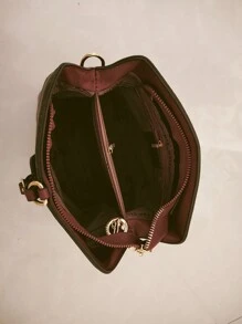 1 pièce Nouveau sac bandoulière à blocs de couleurs de mode avec design de lettre chic, parfait pour un usage quotidien et professionnel des femmes, automne et hiver