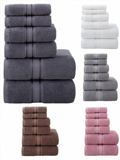 Conjunto de toalhas de banho grandes, 1 peça, toalha de banho retangular grande de 80 x 160 cm, toalha de mão grande de 40 x 76 cm, lenço quadrado de 34 x 34 cm, macio e absorvente de secagem rápida, adequado para banheiro, hotel, academia, viagem, presente de feriado, salão de beleza, esportes, atividades ao ar livre, praia, escola, volta às aulas, viagem, itens essenciais para viagem, itens essenciais para casa, toalha, cuidados com a pele