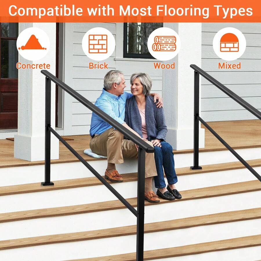 Hand Rails For Outdoor Steps, Stair Handrail & Indoor Stair Railing Kit ...