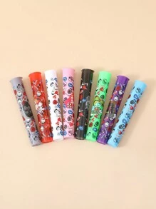 1/8/48Pcs116mm 印花草本锥形储存管，挤压式封盖具有儿童安全性，高品质医用级塑料材料，香烟和雪茄储存盒，烟草和香料盒，不可或缺的家用储存管和吸烟配件，送给家人和朋友的绝佳礼物，烟店热销商品。