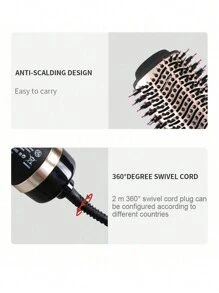 Your Hair Deserves The Best: Multifunctional Hot Air Comb  Straight Hair Comb, Curling Iron, And Styling Comb All-In-One, Portable  Easy To Carry - UK Plug(220-240V) - View 4