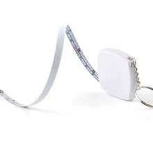 Cinta métrica retráctil de PVC de 2M para medir fácilmente manualidades para entusiastas del DIY, profesionales, adecuada para proyectos de mejora del hogar y manualidades. Gran regalo para manitas. Patrón de 26 letras iniciales - Blanco - Ver 4