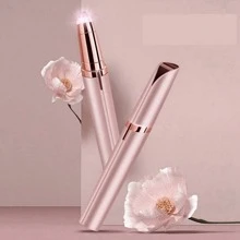 1支装可充电电动眉毛修剪器，女士眉毛修剪器，鼻毛修剪器，脱毛器，多功能体毛修剪器，脱毛笔，唇形修饰器，适用于眉毛和面部毛发修剪 - 彩色 - 查看 11