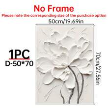 1PC Nghệ thuật vải hoa hồng trắng thanh lịch, Nghệ thuật treo tường phong cách kem hoa hồng hồng quyến rũ, Áp phích hoa vàng và trắng - Trang trí tường hoa hiện đại, Tranh hoa đen trắng trừu tượng cho phòng khách, phòng ngủ, văn phòng - Đã đóng khung và sẵn sàng để treo, Nghệ thuật treo tường phong cách kem hoa hồng hồng quyến rũ, Quán cà phê & Thư viện - Nhiều màu - Xem 25