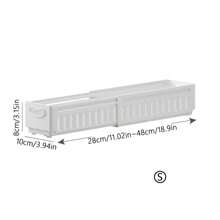 Contemporary Plastic Expandable Kitchen Cabinet Organizer Bins - Pull-Out Storage Boxes With Handles For Snacks, Spice Jars, And Home Organization Can Store Underwear, Cd, Remote Control, Socks, Magazines, Stationery, Mobile Phone, Paper Towels, Extensive, Cosmetics, Bra, Medicine, Toys, Sundries Specifications Large Size Room Decor Home Decor Fall Decor Bedroom Decor  Halloween Decor,Room Decor,Christmas Decorations, Halloween, Halloween Decorations,Christmas, Halloween Decor,Christmas Decor,Fall Decor,Christmas Decor,Storage,Organizer