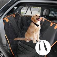 Dog Car Seat Cover, Dog Hammock For Car Back Seat, Car Dog Bed With Mesh Window And Storage Pocket, Waterproof, Nonslip, Scratchproof Dog Seat Cover For Cars/Trucks/Suv (Black)
