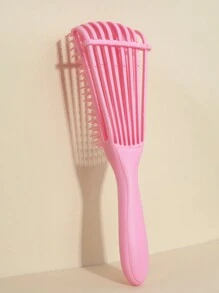 Set de cepillo desenredante, peine rizado, 3 piezas/5 piezas/6 piezas, cepillo para el cabello rizado húmedo y seco para cabello natural rizado, botella de spray, cepillo de peine, peine de cola de rata, cepillo para el borde y parte posterior para cabello grueso, y delgado, herramientas para el cuidado del cabello (rosa, morado, negro)