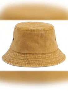 Chapéu de balde vintage desgastado da moda, chapéu de sol jeans dobrável casual unissex, versátil