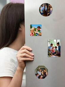 Sublimation Blank Refrigerator Magnets Soft Magnetic Diy Customizable, Suitable For Home And Kitchen Decoration Style, Can Be Used For Personalized Decoration And Various Festivals, Anniversaries, Meaningful Moments Record, Gifts For Family And Friends