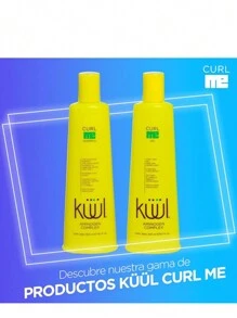 Kit Rizos KUUL Shampoo y Gel 300ml c/u Marcar y Definir Rizos, con AminoGen Complex, Efecto Rizos Hidratados, Nutre y Limpia la Estructura del Cabello, Cabello Sedoso y Brillante Gel para Cabello Rizado, Rizos Definidos, Hidrata, Protección contra Calor, con Aminoácidos y Proteínas - Amarillo - Ver 6