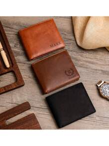 Personalized Wallets, Men's Wallets, Custom Name Gifts, Groomsmen Wallets, Leather Wallets, Custom Wallets, Men's Boyfriend Gifts, Men's Valentine's Day Gifts, Father's Day Gifts - Multicolor - View 2