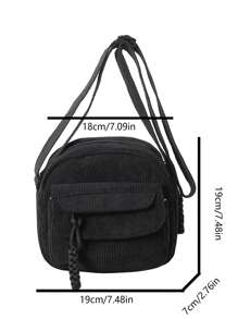 Ladies' Shoulder Bag With Multiple Pockets, Easy To Carry, Suitable For Travel, Daily Commuting, And Other Purposes - Black - View 8