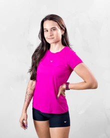Women's Gym Set: DRY FIT T-Shirt + Sports Fitness Shorts - 淺粉色 - 查看 4