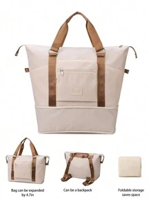 Sac de voyage pliable, sac à dos, sac de rangement grande capacité, sac de maternité pour l'hôpital, sac de bagage pour dortoir d'étudiant, sac de séparation humide et sec, sac de nuit, sac de sport, unisexe pour voyages, fitness, natation, sac de toilette de voyage, sac de rangement de maquillage, sac de plage, sacs essentiels pour les vacances, fournitures scolaires, essentiels de voyage, pour dames, pour le collège, la salle de bain