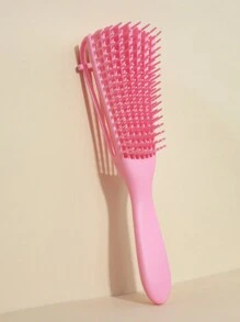 Set de cepillo desenredante, peine rizado, 3 piezas/5 piezas/6 piezas, cepillo para el cabello rizado húmedo y seco para cabello natural rizado, botella de spray, cepillo de peine, peine de cola de rata, cepillo para el borde y parte posterior para cabello grueso, y delgado, herramientas para el cuidado del cabello (rosa, morado, negro)