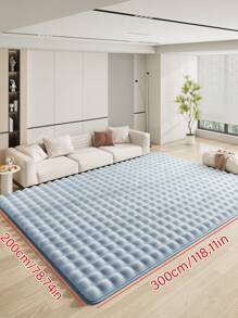 Alfombra grande y esponjosa para la sala de estar, adecuada para colocar al lado de la cama en el dormitorio, sala de estar, oficina y comedor. Alfombra de interior hecha de piel de conejo sintética con múltiples colores disponibles, tapete decorativo para el piso de la habitación. Alfombras y tapetes de piso para decoración del hogar - Gris Claro - Ver 8