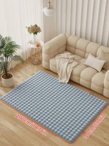 Alfombra grande y esponjosa para la sala de estar, adecuada para colocar al lado de la cama en el dormitorio, sala de estar, oficina y comedor. Alfombra de interior hecha de piel de conejo sintética con múltiples colores disponibles, tapete decorativo para el piso de la habitación. Alfombras y tapetes de piso para decoración del hogar - Gris Claro - Ver 6