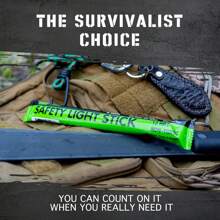Emergency Glow Sticks With 12 Hours Duration, Individually Wrapped Industrial Grade Glowsticks Survival Gear, Camping Lights, Outages And Use - 50 Pack Green - View 10