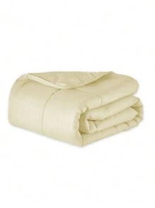 Double Percale 400 Thread Count Satin Duvet For Every Style - Champagne - View 3