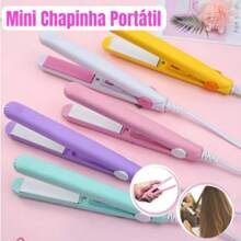 Mini Chapinha Prancha De Cabelo Portátil Com Case Transporte Bivolt