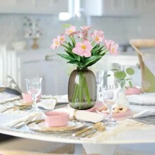 6pcs Blooming Tulip Artificial Flowers 20in Real Touch Faux Tulips Lifelike PU Silk Tulips Flowers With Stems Green Leaves Fake Flowers Bouquets Arrangements Spring Decor Fake Flower For Dining Table Flowers Centerpiece Arrangement, Home Office Aesthetic Room Décor, Valentine's Day Gift Easter