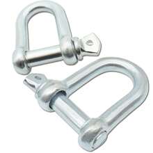 8T 16' 5M Tow Rope Heavy Duty Towing Pull Strap Road Recovery Two Shackles Chain - Blue - View 6