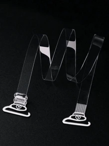Women's Transparent Invisible Non-Slip Bra Straps, Thin Straps Underwear Accessories, Love Design, Four Seasons Can Wear, Dress Straps, Party Straps, Everyday Accessories, Holiday Gifts - Multicolor - View 6