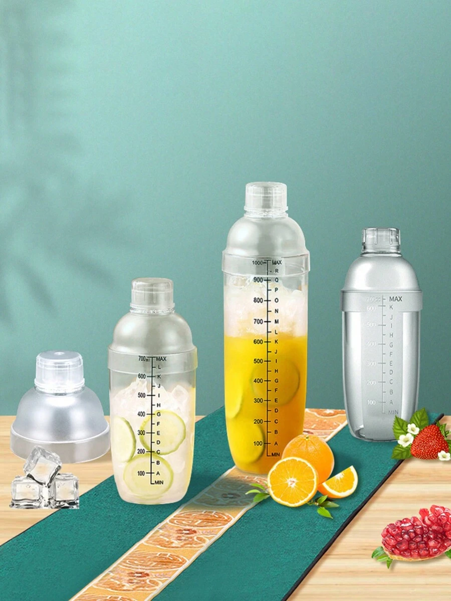 Bình lắc cocktail bằng nhựa dày thế hệ mới, cốc trộn trong suốt cho quầy bar, quán cà phê, sữa lắc, bình lắc bằng nhựa - Trong sáng - Xem 1
