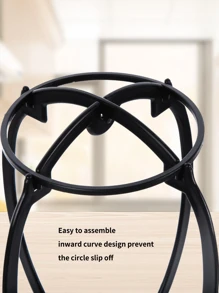 假发架，假发头，6 件/3 件/2 件/1 件旅行假发架用于造型可折叠假发架便携式假发架假发支架假发架适用于女士多头假发 - 彩色 - 查看 8