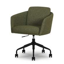 Better Homes & Gardens Juliet Office Chair, Ivory Boucle And Matte Black - 橄欖綠 - 查看 9