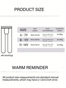 1pc Kids 3D Floral Mesh Heart Pattern Tights - Black - View 10