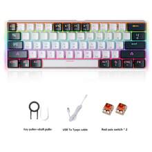 MUCAI MK61 USB C Connection Game Esports 61 Key Mechanical Keyboard