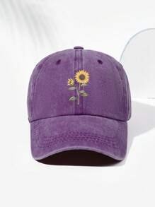 1pc Unisex Sunflower Retro Print Baseball Cap, Fashionable & Versatile Suitable For Outdoor Activity, Daily Wear, Adjustable Size - A - View 15
