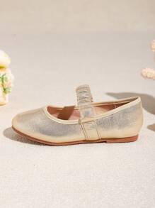 1 paire de chaussures plates à la mode pour étudiantes, printemps/automne