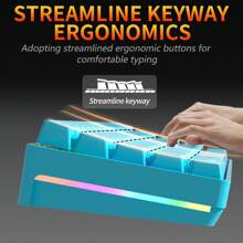 MUCAI MK61 USB C Connection Game Esports 61 Key Mechanical Keyboard