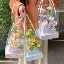 1/3/5 piezas Caja portadora de flores, Caja de embalaje de ramos, Caja transparente para arreglar flores, Caja de regalo floral DIY, Decoración de escritorio, Regalo, Regalo de cumpleaños, Regalo de boda, Regalo del Día de San Valentín, Regalo del Día de la Madre - Multicolor - Ver 5