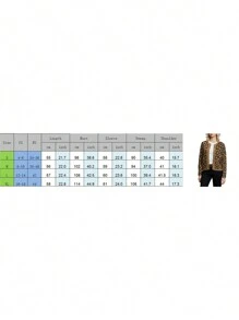 Women Knit Cardigan Long Sleeve Button Closure Fall Casual Jacket Leopard Print Sweater - Khaki - View 9