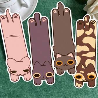 30 PCS/SET Cute Cat Dog Bookmarks,30 Designs Art Printing Paper Bookmarks Cartoon Book Markers For Teachers Students Book Lovers Reading,Bookish Gifts For Cat Dog Lovers, For Primary Middle High Reading Students(1.5 Inch X 5.9 Inch ) ﻿