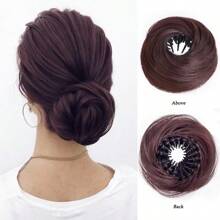 Synthetic Hair Bun Scrunchie, Fake Messy Bun, Natural Fluffy Dish Hair Accessories, Fashionable & Versatile Hair Decoration - Multicolor - View 11